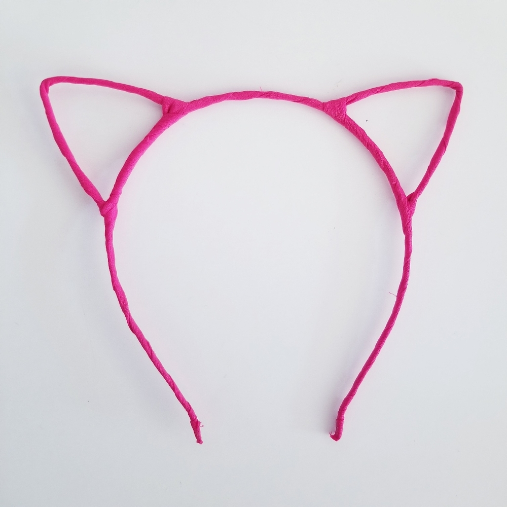 2/$30 NWOT Pink Metal Fox Cat Bat Mouse Ears Headband Costume Halloween Lingerie